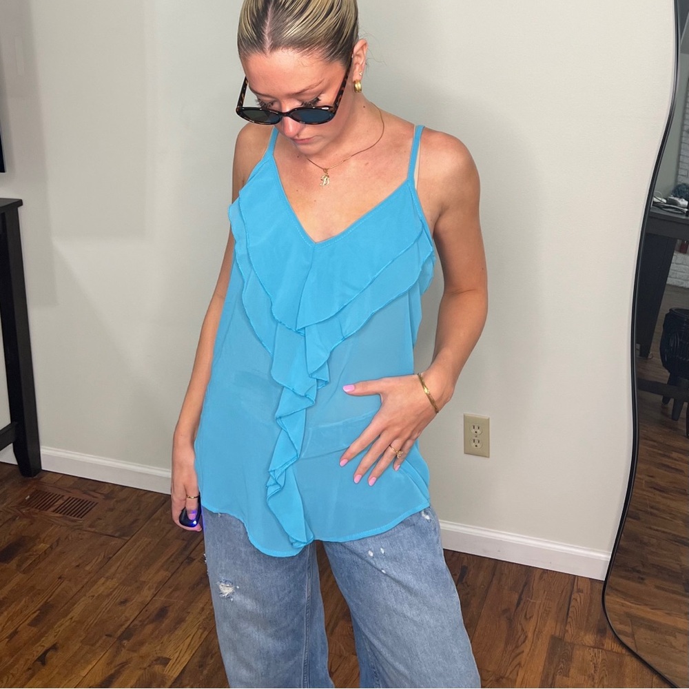 Buckle Ruffle Top - Picture 5 of 6